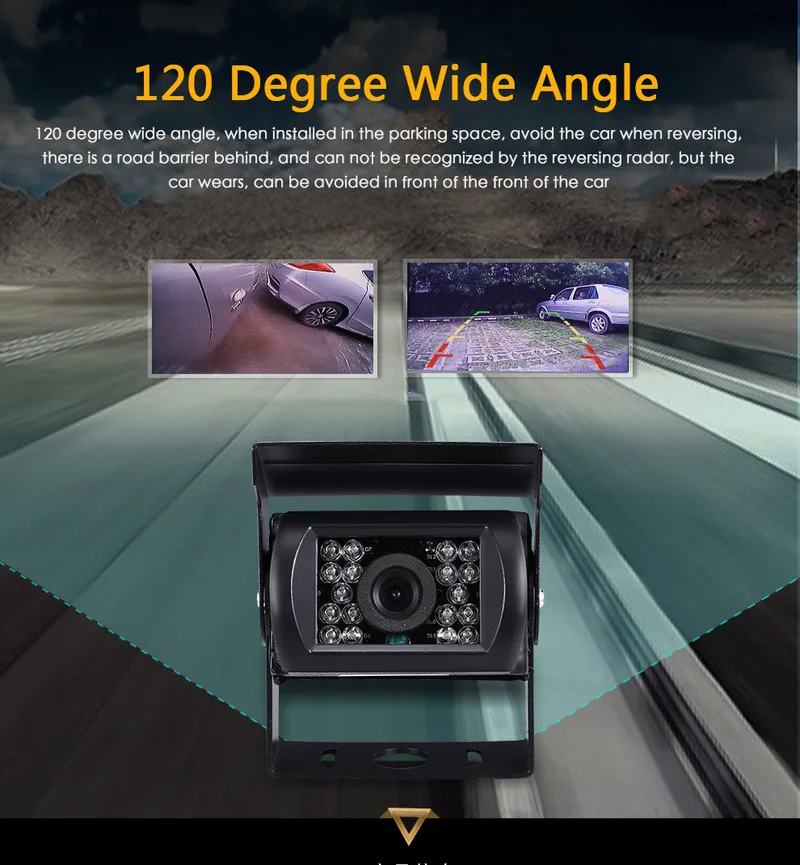 Car IR Night Vision Camera Support Bus LED Rear View Camera HD Monitor for Truck Trailer Park Reversing Camera Auto Accessories