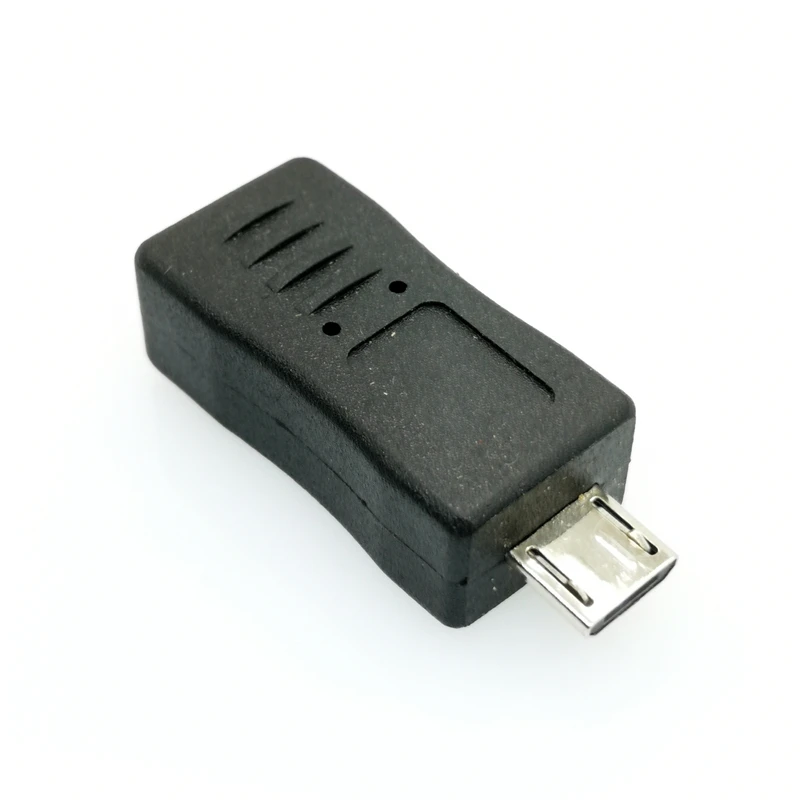 Портативный и стильный черный цвет Micro USB Женский к Мужской адаптер конвертер