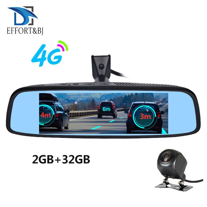 Enigor &amp BJ 8 ''зеркало заднего вида Автомобильный видеорегистратор 4G Android 2 ГБ + 32