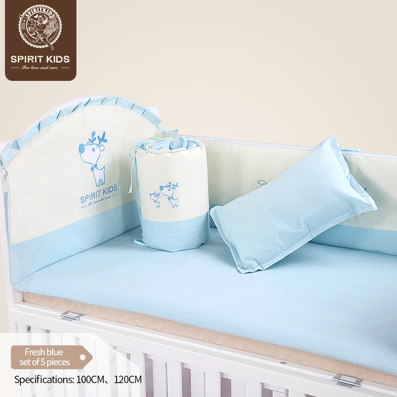 Baby bedding sets 5 piece set soft and comfortable for girls boys breathable close skin No fluorescent agent | Мать и ребенок