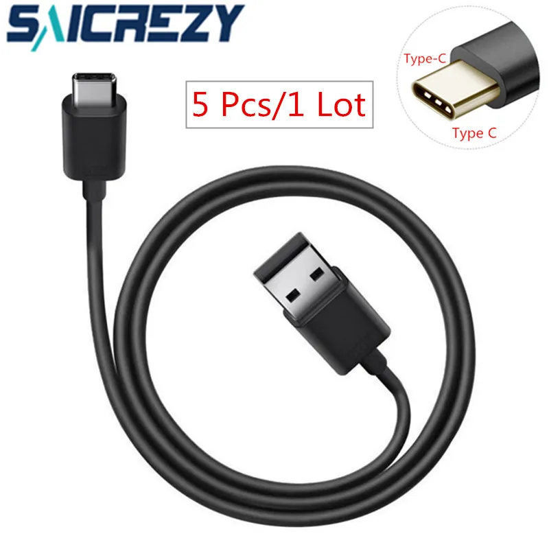 5 шт. USB Type C usb кабель для быстрой зарядки samsung S8 S9 S10 A50 Huawei P20 P30 Pro mate 20 lite zuk z2 ZTE axon 7 mini