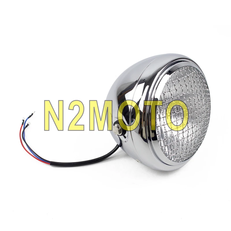 Ретро Мотоцикл 6 5 &quotфара для CG125 GN125 мотоцикл 12В 60/55 Вт сетка гриль маска передняя