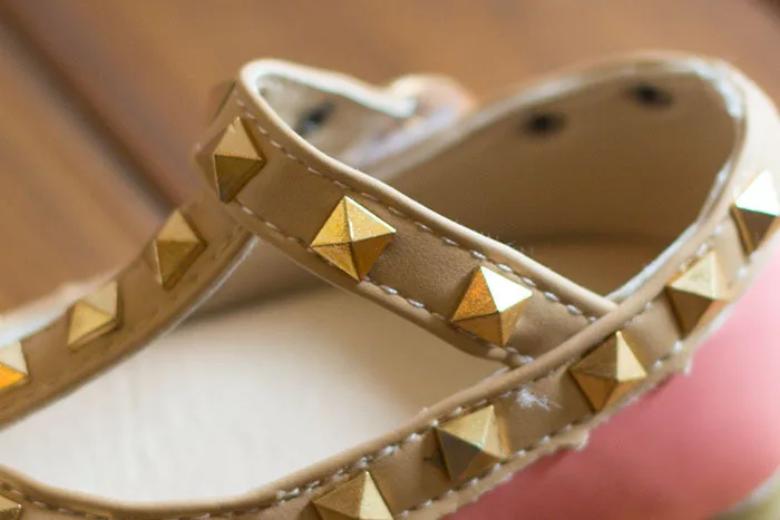 Новинка 2018 детская обувь для девочек Модные Туфли гладиаторы с мягкой подошвой