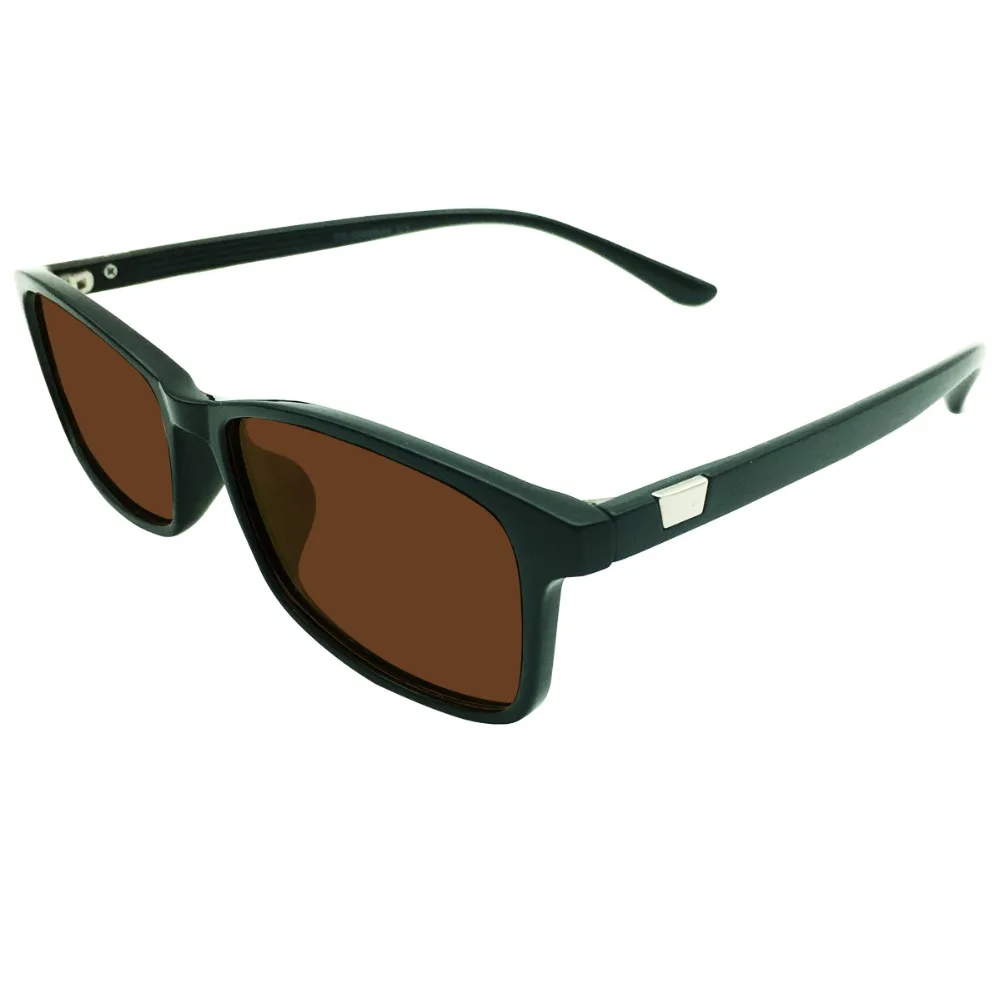 Тонированные коричневые поляризованные Рецептурные очки для мужчин и женщин