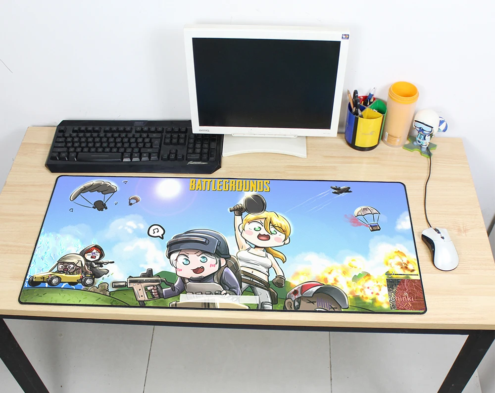 Супер большие коврики для мыши pubg 90 см x 40 игровые locrkand толстый Настольный коврик