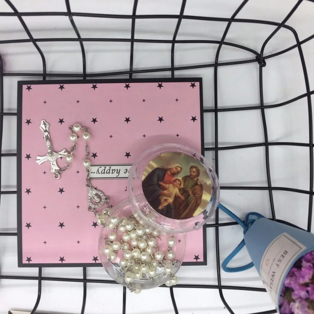 12 розовых ароматизированных парфюмерии жемчужные четки ожерелье с подвеской в