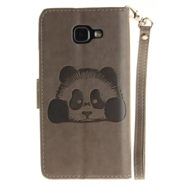 Panda Pattern Leather Phone Case For Samsung Galaxy A3 A300 2015 A310 2016 TPU Back Cover Flip Shell Stand Wallet Bag Capa | Мобильные