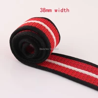 5yards 38mm stripe webbing cottonpolyester canvas webbings for tapebag straps belt key fobs bag accessories