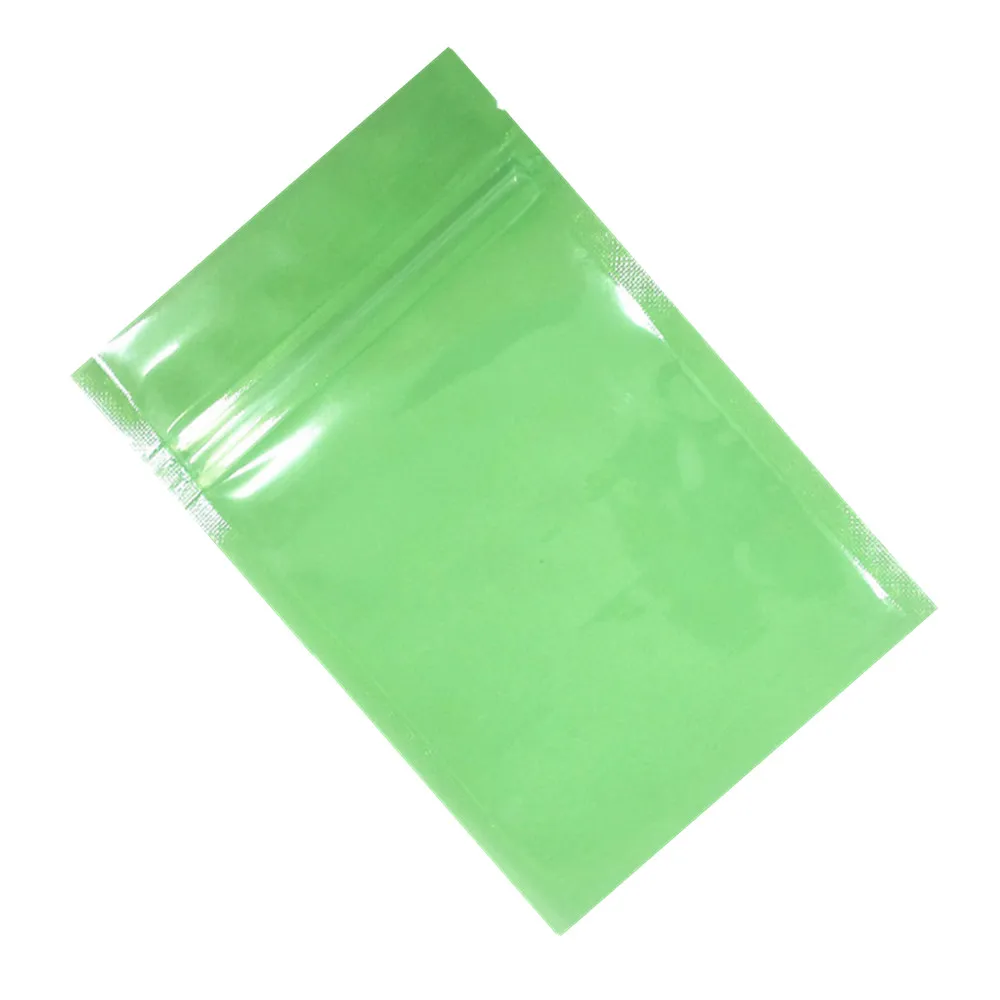 

Reusable Zip Lock Flat Plastic Packaging Bag Zipper Self Seal Storage Bag Coffee Beans Snack Candy Moisture Proof Pouches 100pcs
