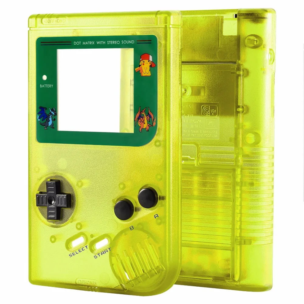 Запасной светящийся в темноте корпус с кнопками и винтами для Nintendo Game Boy|glow in dark|glow