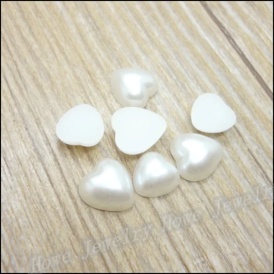 Бесплатная доставка 2000 шт./лот 8 мм цвета слоновой кости полукруглые с плоским