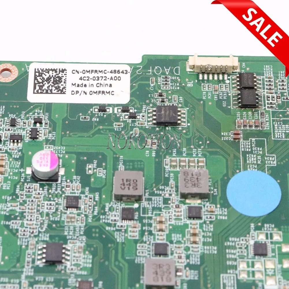 NOKOTION DAQF2AMB6A0 CN 0MFRMC для Dell Inspiron All In One 20 3043 материнская плата ноутбука SR1YW
