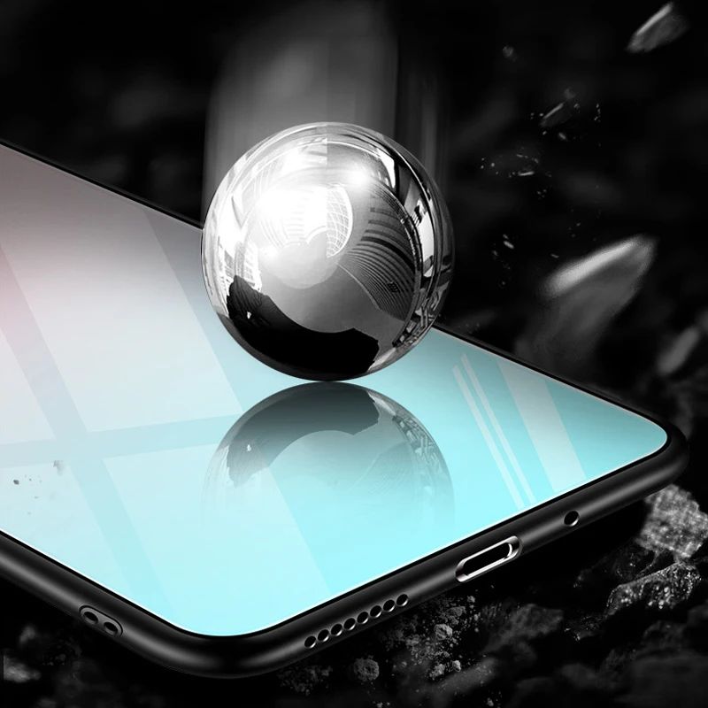 Закалённое Защитное стекло для samsung Galaxy S8 плюс примечание 9 мягкий цвет градиента