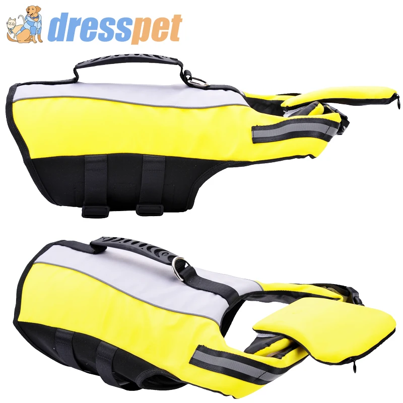 DRESSPET Pet собака спасательный жилет супер плавучий 3 м светоотражающий