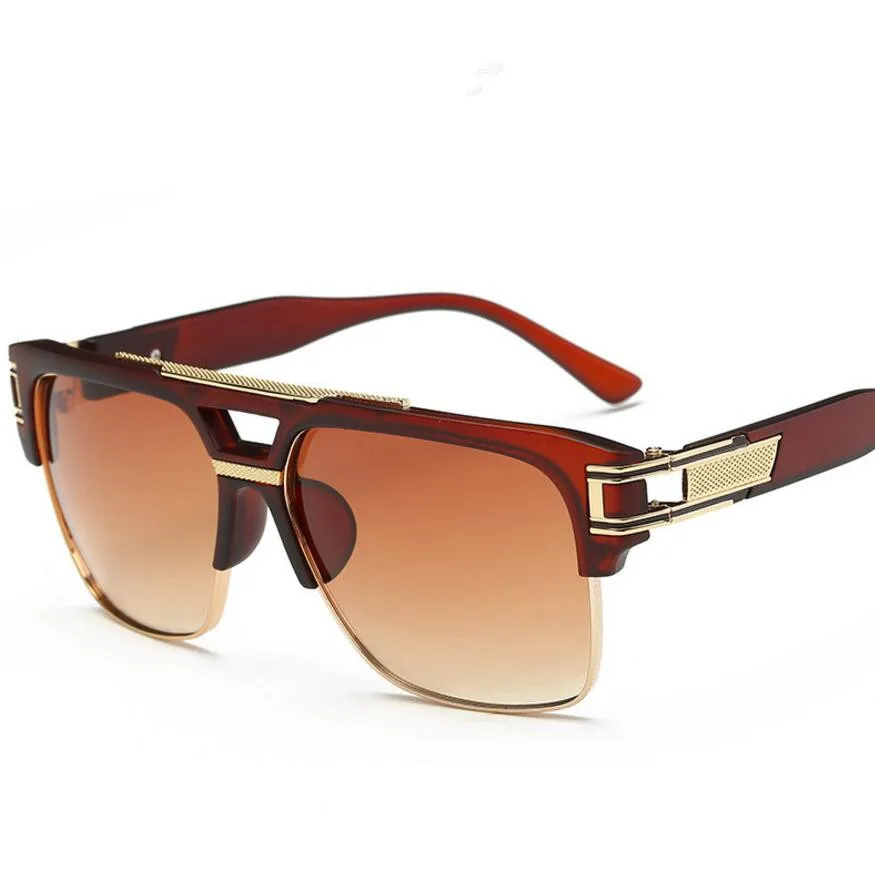 2017 мужские солнцезащитные очки фирменный дизайн большие квадратные