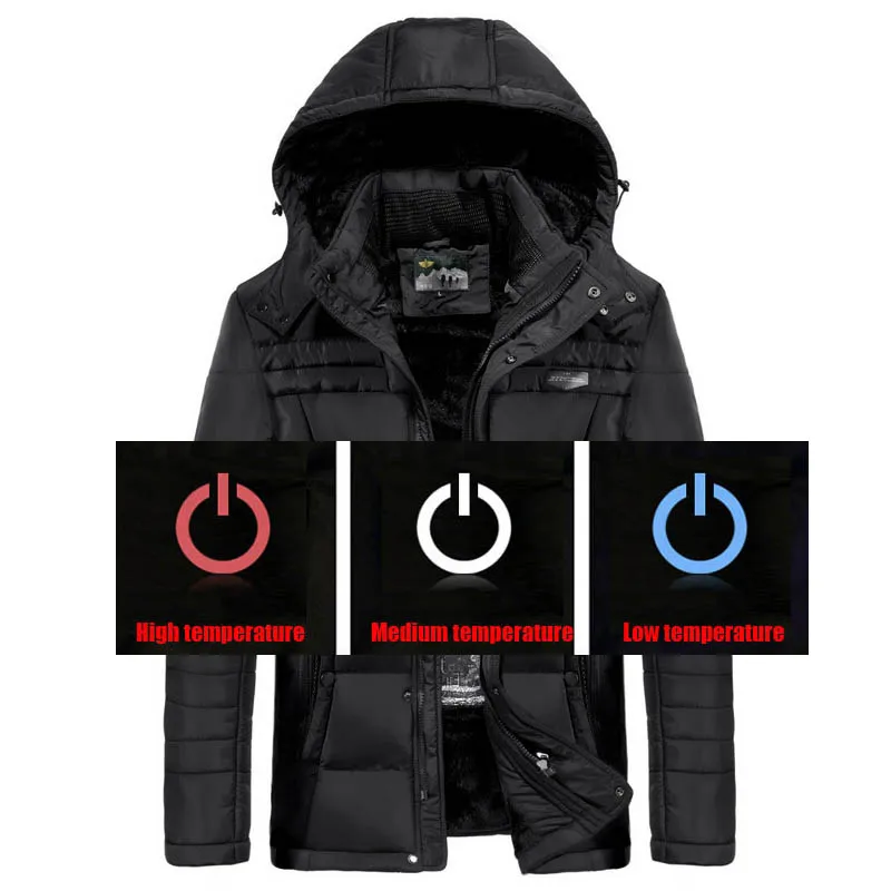 2019 брендовая зимняя куртка мужские парки Толстая Теплая Флисовая парка Мужское