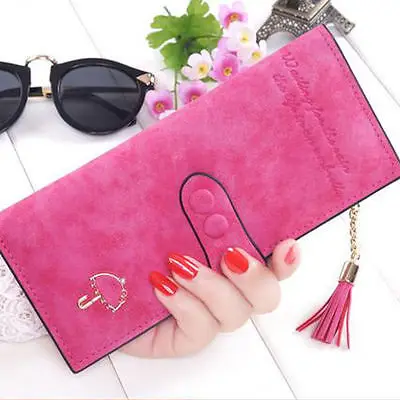 Новинка 2017 Модный женский Кожаный Клатч с кисточками кошелек на молнии и