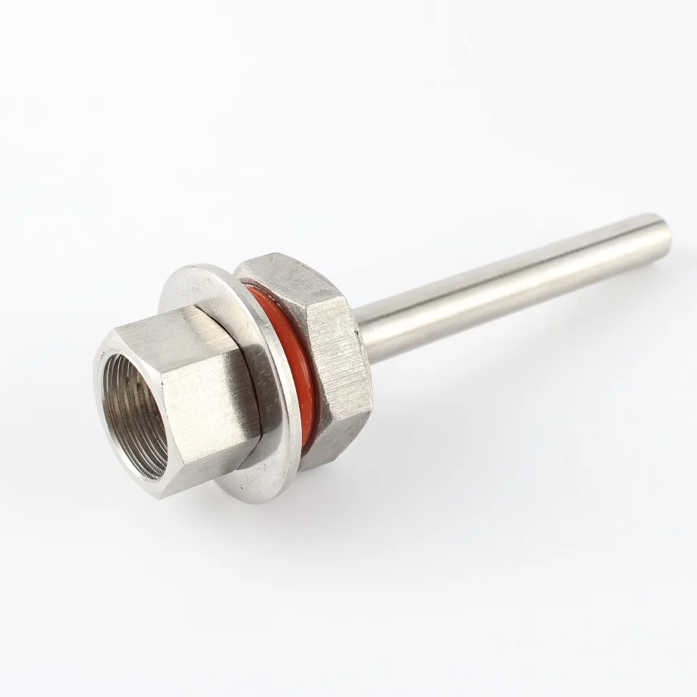 Комплект Thermowell из нержавеющей стали 304 от 6 5 см до 15 с 1/2 ''замком DN15 гайка термометр для домашнего