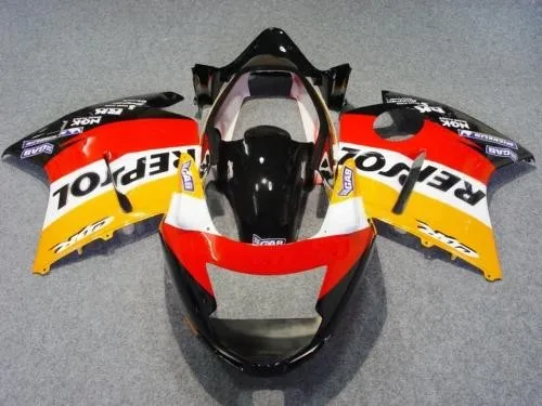 

L36-Motorcycle Injection ABS Orange Red Repsol Full Fairing Kit For CBR1100XX 1997 1998 1999-2005 2006 2007 CBR1100 97-07