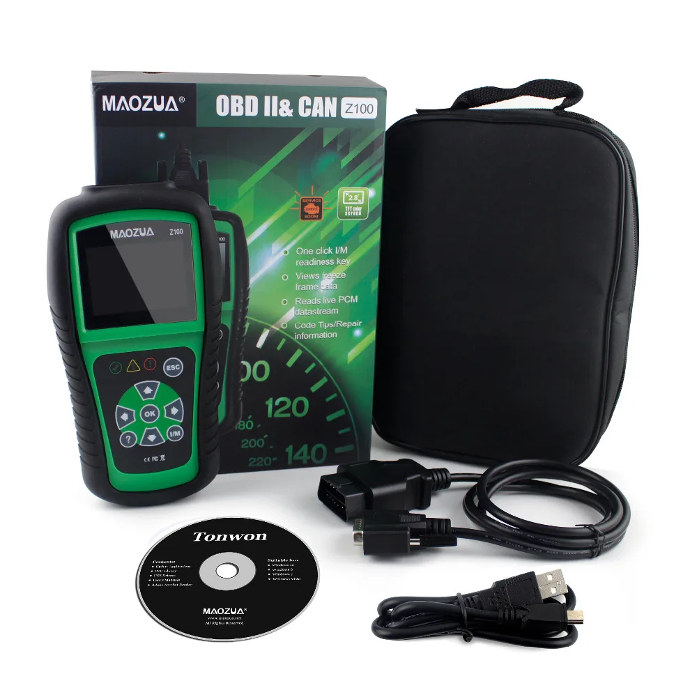 OBD2 OBD Автомобильный сканер диагностический инструмент Maozua Z100 автоматический