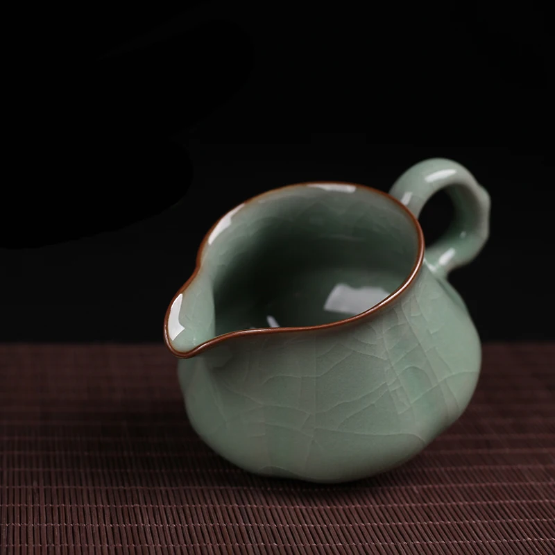 200 мл винтажная чашка Longquan Celadon ярмарка глазурованная кружка с трещинами чая