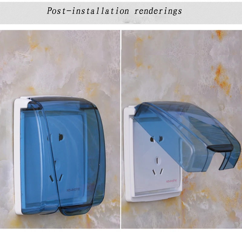 10pcs 86 Type Electrical Socket Switch Waterproof Box Thick Splash Home Bathroom Cover | Обустройство дома