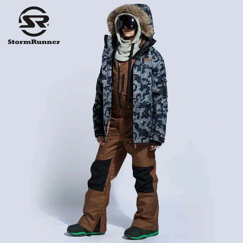 Женские лыжные брюки STORM RUNNER водонепроницаемые зимние уличные спортивные теплые