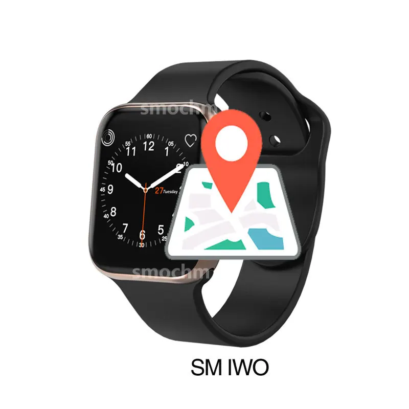 Умные часы SM IWO 10 с Bluetooth Беспроводная зарядка серии 1:1 4 обновленный GPS спортивный