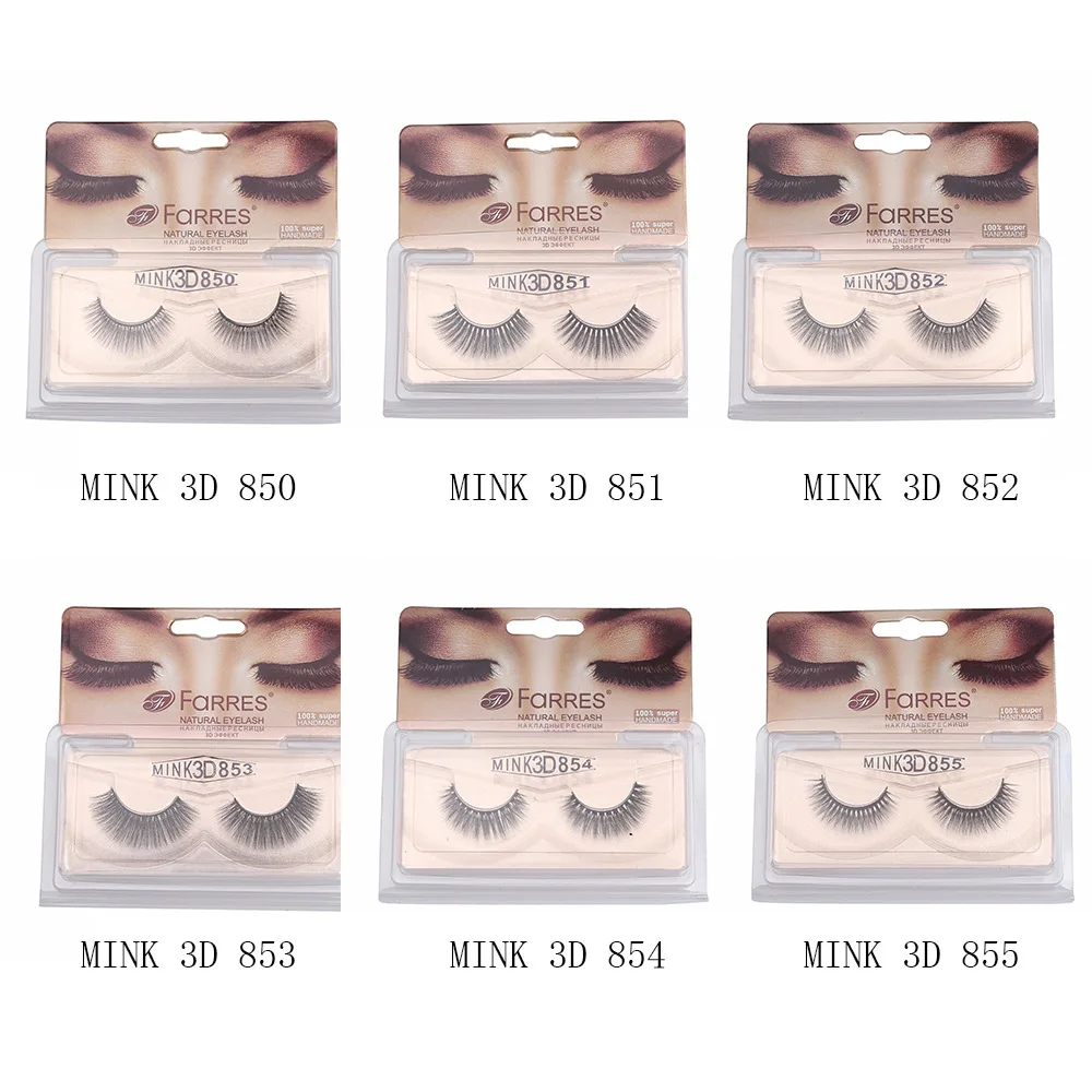 FaRRES Sexy Soft False Eye Lashes Natural Handmade Thick Eyelashes Extension 3D Mink Cosmetics | Красота и здоровье