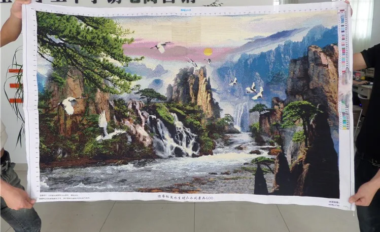 Набор для вышивки крестиком Маунтин-Ривер 11ct хлопковая нить с принтом в