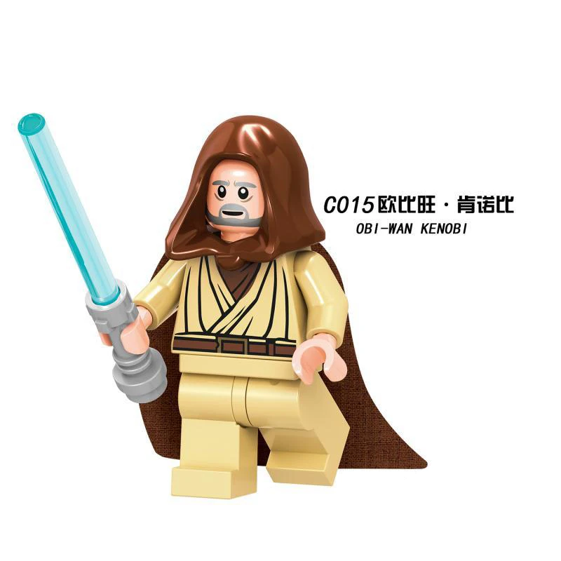 Starwars йода Дарт Вейдер люк Лея Анакин Obiwan Хан Solo Rey Jar Star Wars наборы строительных блоков Фигурки игрушки для детей