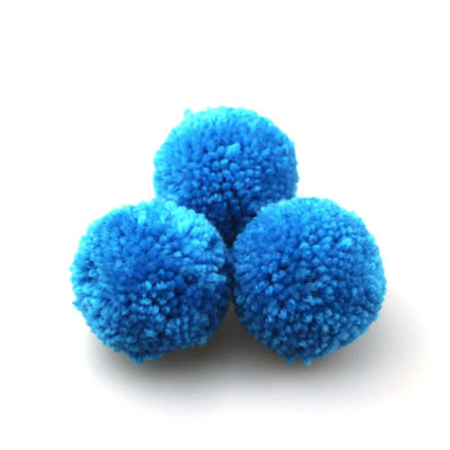 50PCS/Bag Mix Colos Faux Cashmere Pom pom DIY Yarn Plush ball Pompon Balls for Keychain Hat Bags Hair Scarves 15mm to 35mm | Дом и сад