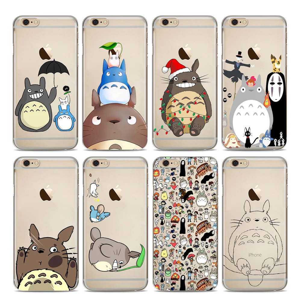 Case For iphone 5 5S SE 6S 7 8 Cute Totoro Soft Silicone TPU Phone Cover 7Plus 8Plus X XS Max XR |