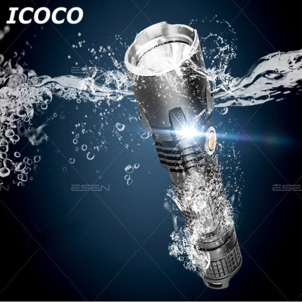 ICOCO D129 портативный алюминиевый сплав фонарь Водонепроницаемый 2 режима