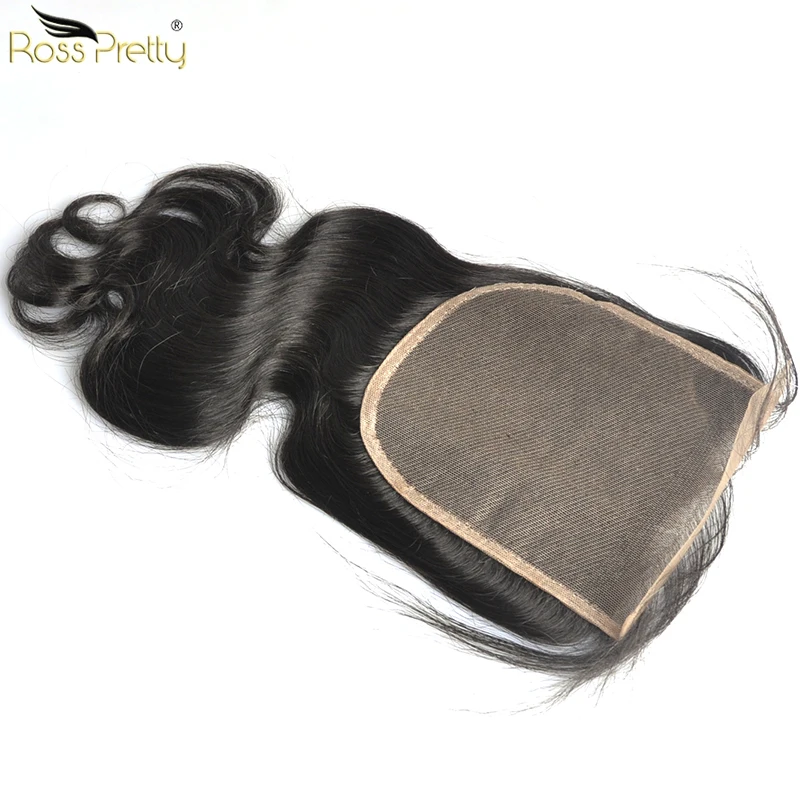 Ross Pretty Remy Lace Closure 5x5 бразильские волосы для тела волна Детские предварительно