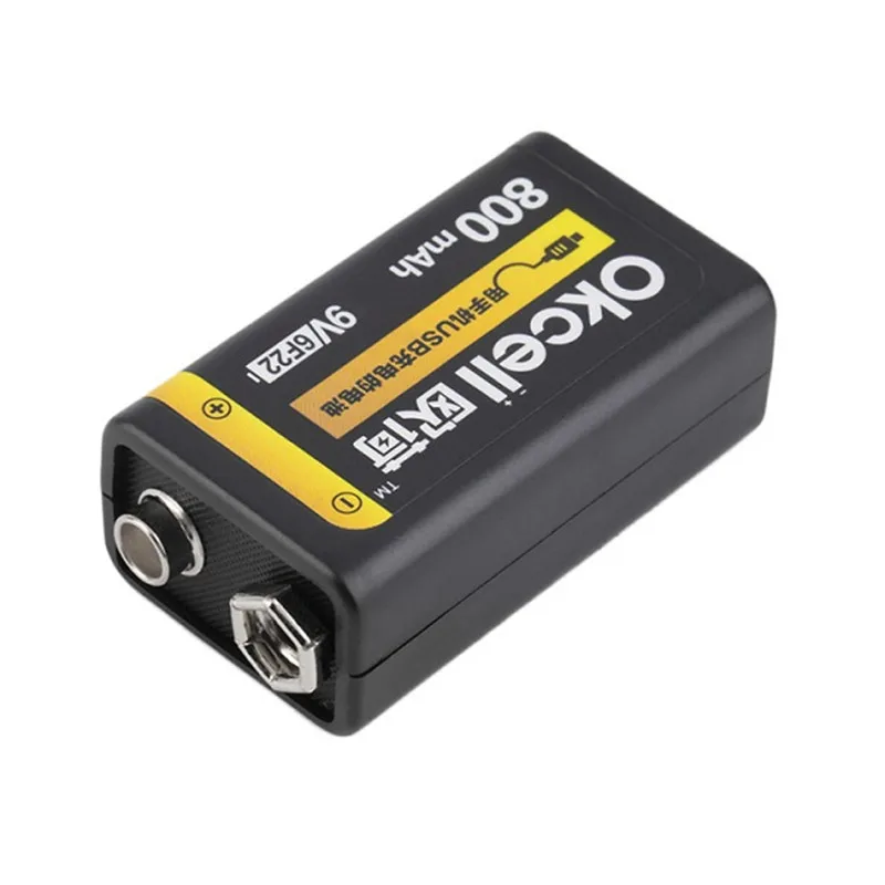 аккумуляторная батарея okcell 9v 800mah usb