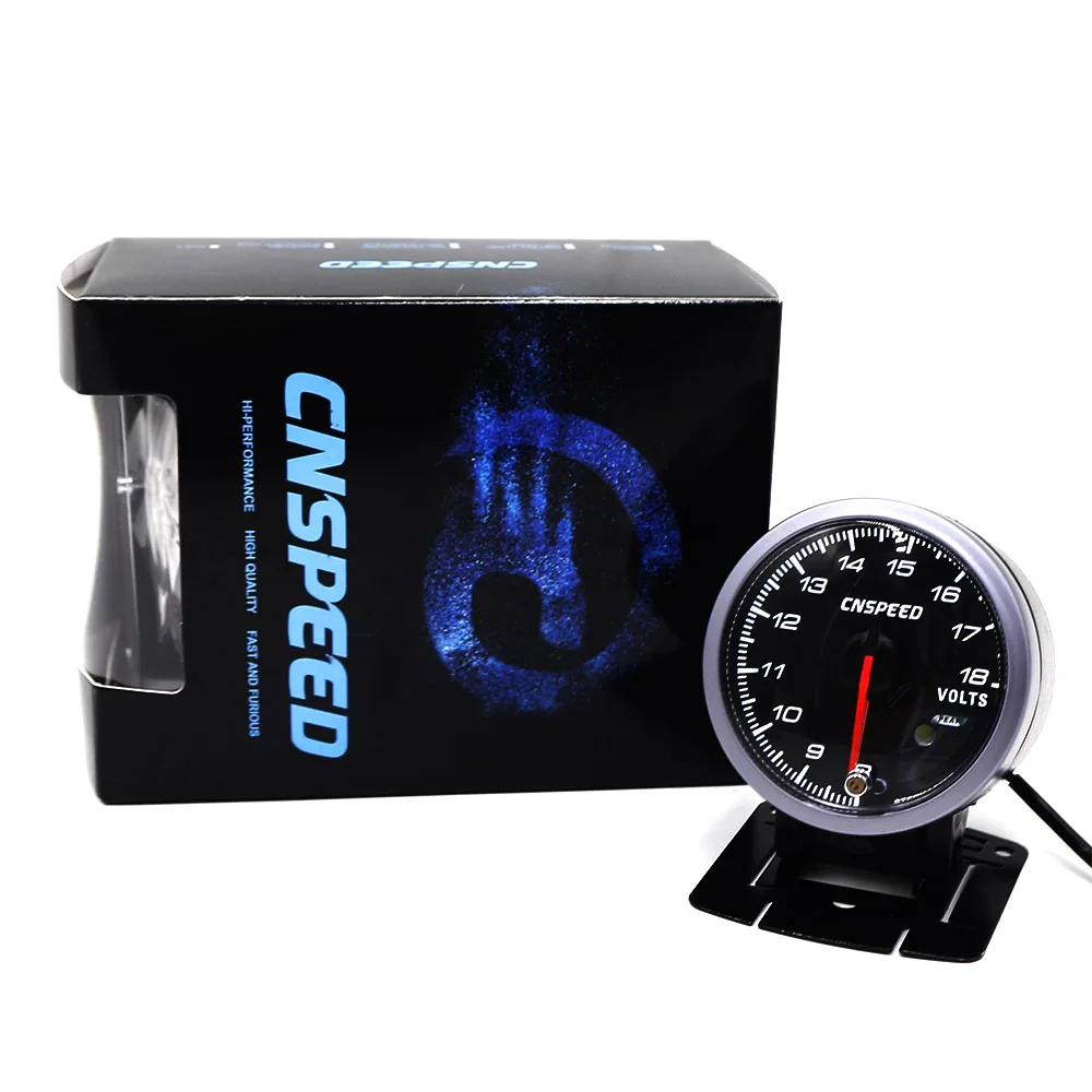 CNSPEED 60 мм Автомобильный Авто вольтметр 8 18 вольт датчик напряжения напряжение