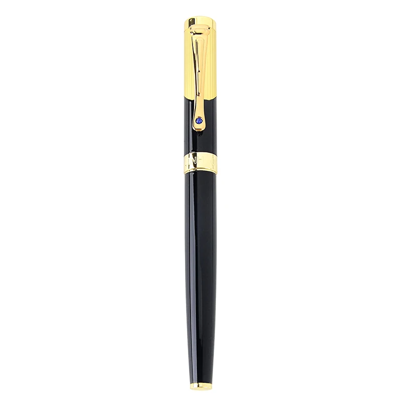 Ручка перьевая Jinhao черная/Золотая со средним наконечником 9009|Перьевые ручки| |