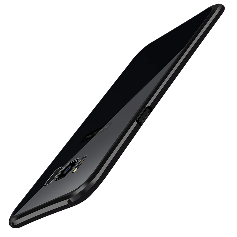 Роскошный чехол для Samsung Galaxy S8/S8 Plus 2 в 1 тонкая металлическая рамка + акриловая