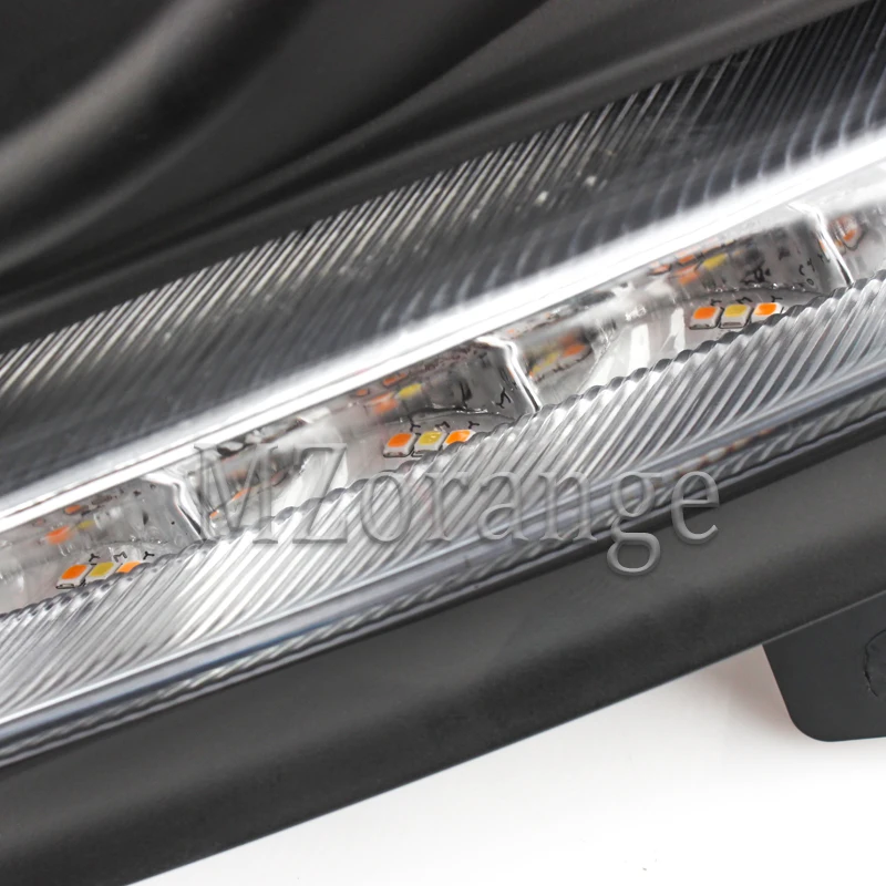 MZORANGE 2 шт. светодиодный DRL Дневной ходовой свет для Suzuki Swift желтый/белый 12 В поворотный желтый сигнал водонепроницаемый дневной свет