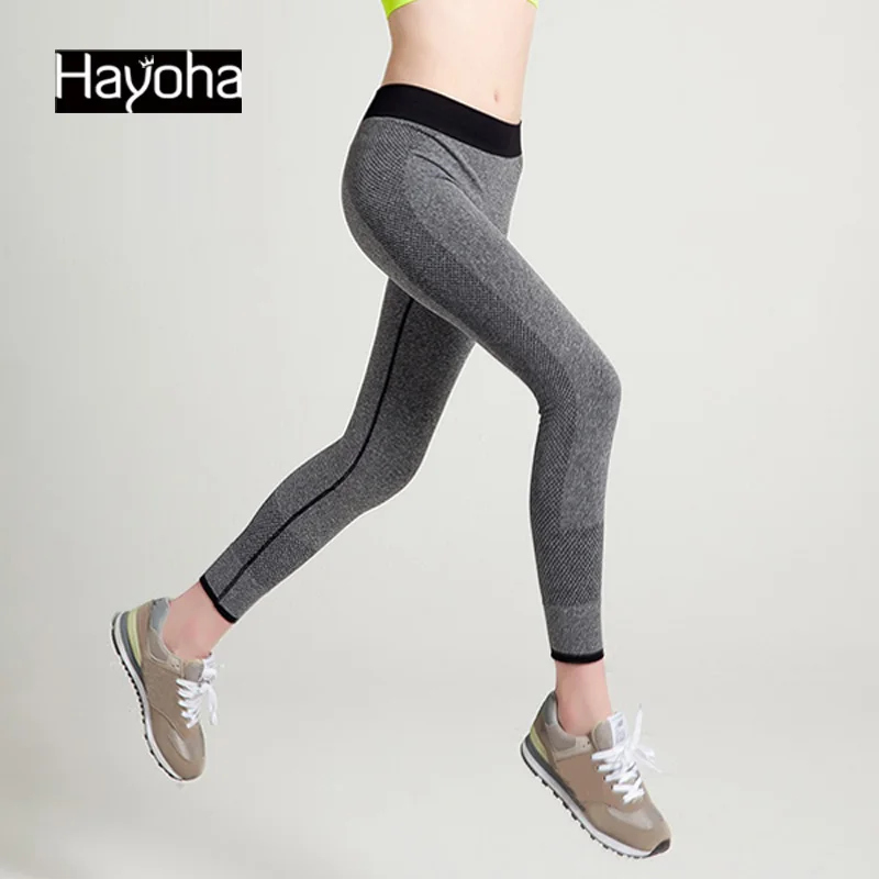 Hayoha S-XL 4 цвета Для женщин Леггинсы для йоги фитнес-обувь бодибилдинга модные