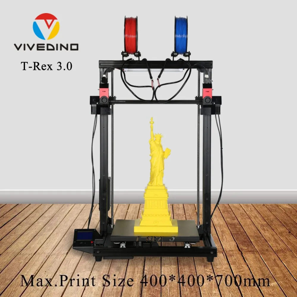 VIVEDINO Dual Extruder 3D Printer Cheap Laser Printer  2020 New Arrival