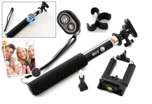 Селфи палка BLUETOOTH спуск затвора дистанционный Телескопический монопод GO PRO|selfie