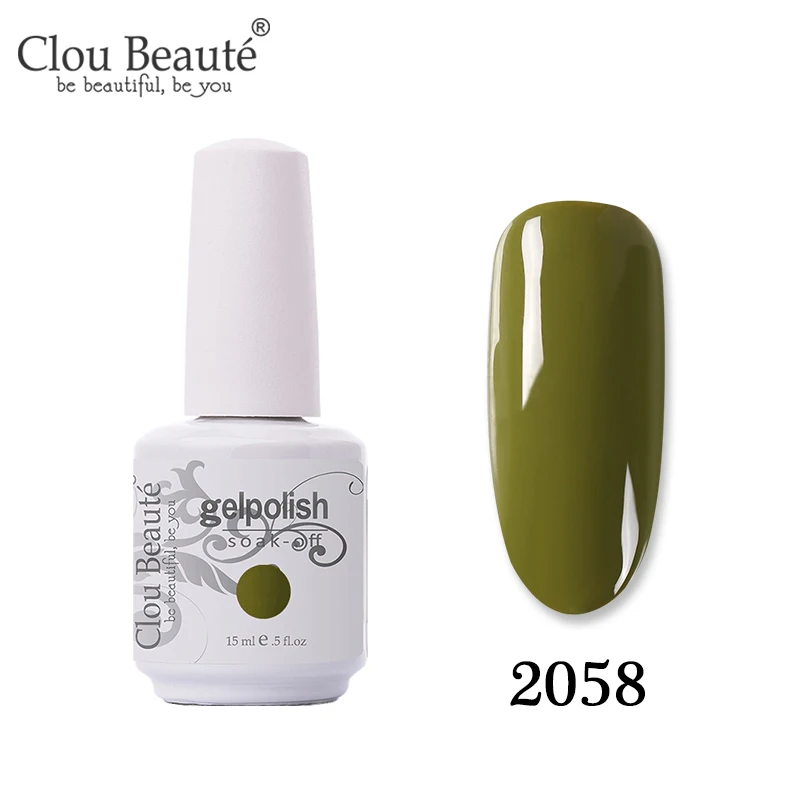 2058 Clou Beaute 131 цвет праймер гель лак замачиваемый УФ светодиодный Гель-лак для ногтей Полупостоянный Гель-лак Vernis набор УФ Гибридный гвоздь искусство - Цвет: 2058