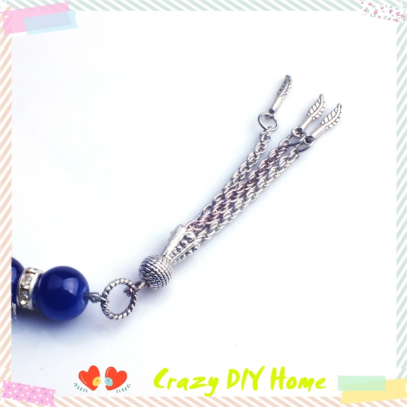 Crazy DIY Home хит продаж 1 шт. хрустальные бусины темно-синие 33 исламские tasbih |