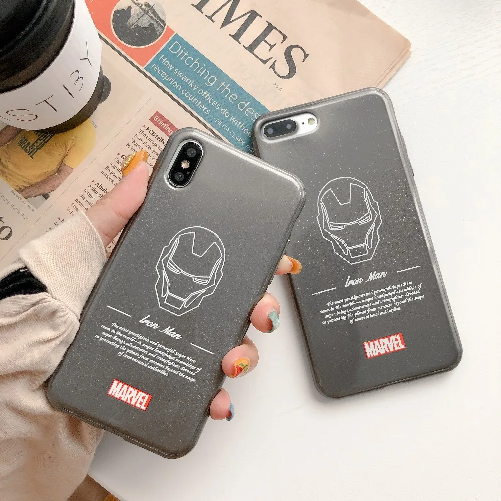 Marchcover Marvel новейший супер герой Железный человек Tony Stark мощный чехол для iPhone X 6 6S 7 8