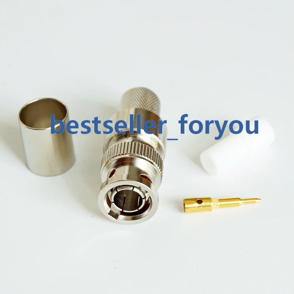 BNC male Q9 plug crimp для RG8 RG213 LMR400 RG214 кабель прямой RF соединитель | Обустройство дома