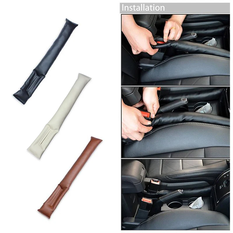 2 X кожаная мягкая консоль для сиденья автомобиля прокладка наполнитель