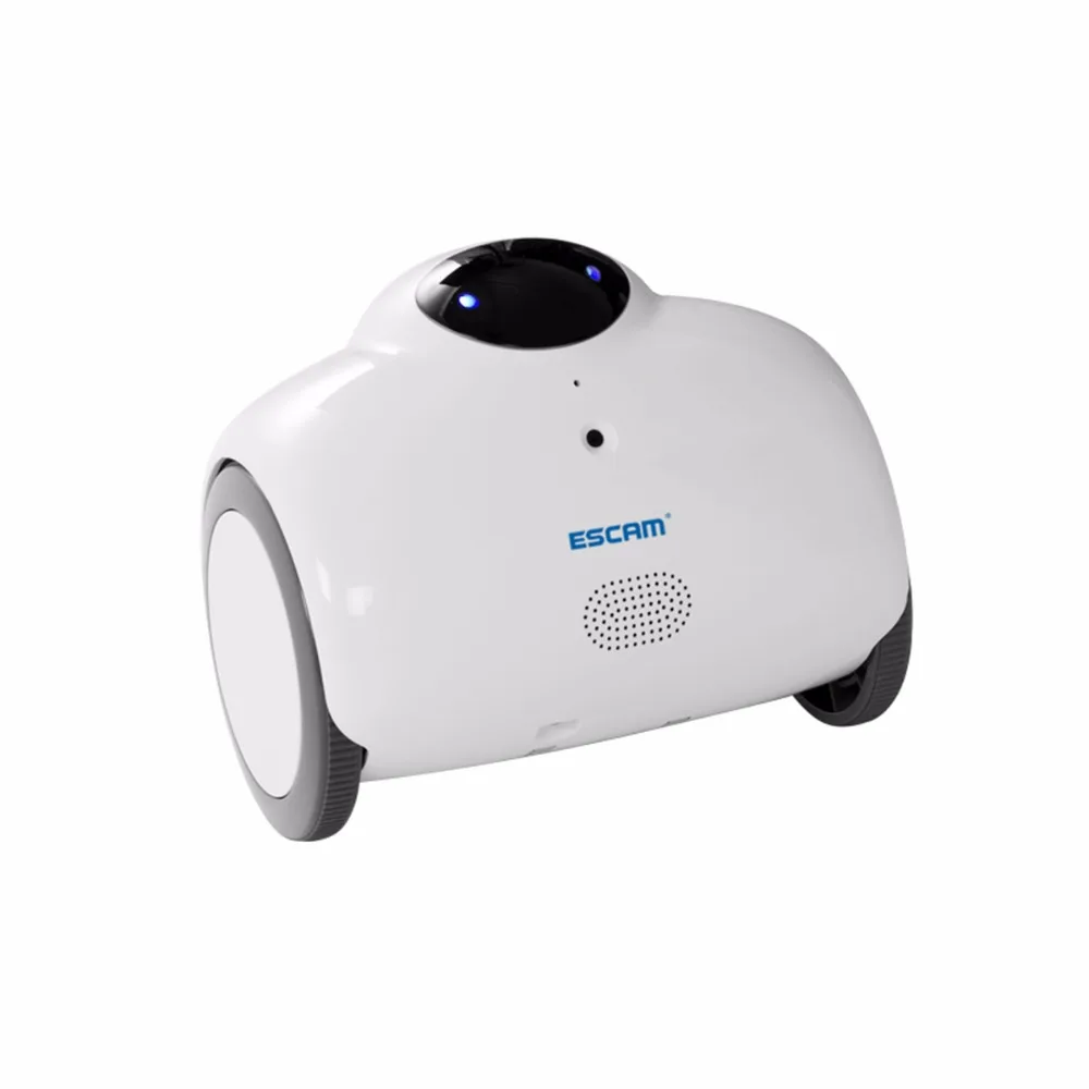 ESCAM робот умный WiFi Крытая ip-камера 1MP Двусторонняя беседа RC камера наблюдения