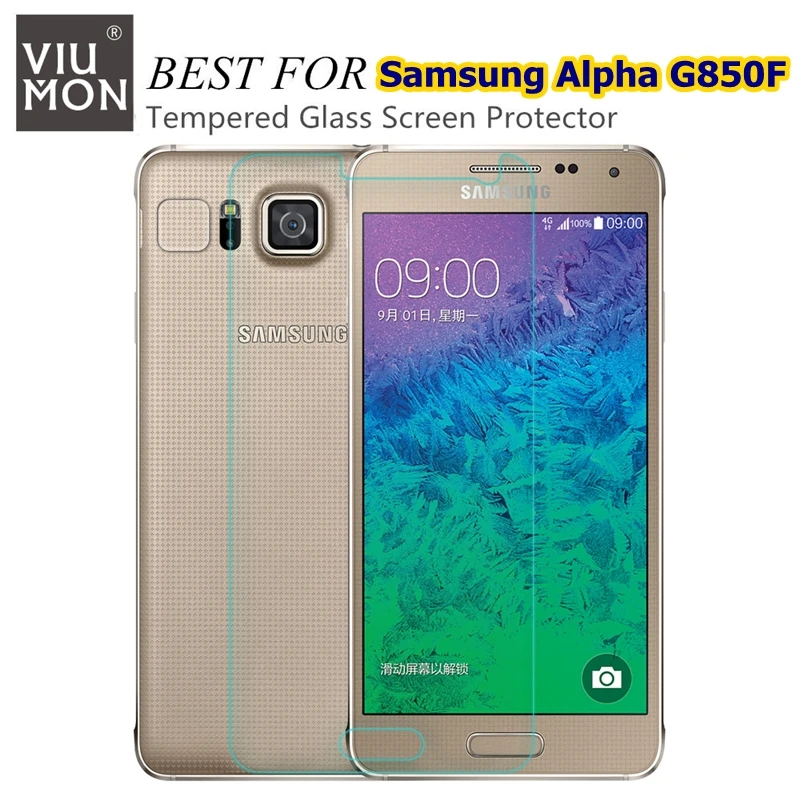 Взрывозащищенное Закаленное Стекло 9H 2.5D 0 3 мм для Samsung Galaxy Alpha G850F G8508 защитная пленка экрана|glass for samsung|screen